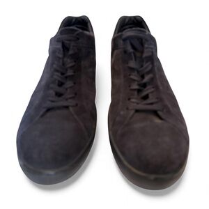 Luxury Tods Suede Leather Casual Shoe Black Lace‎ Up Sporty Size 11.5